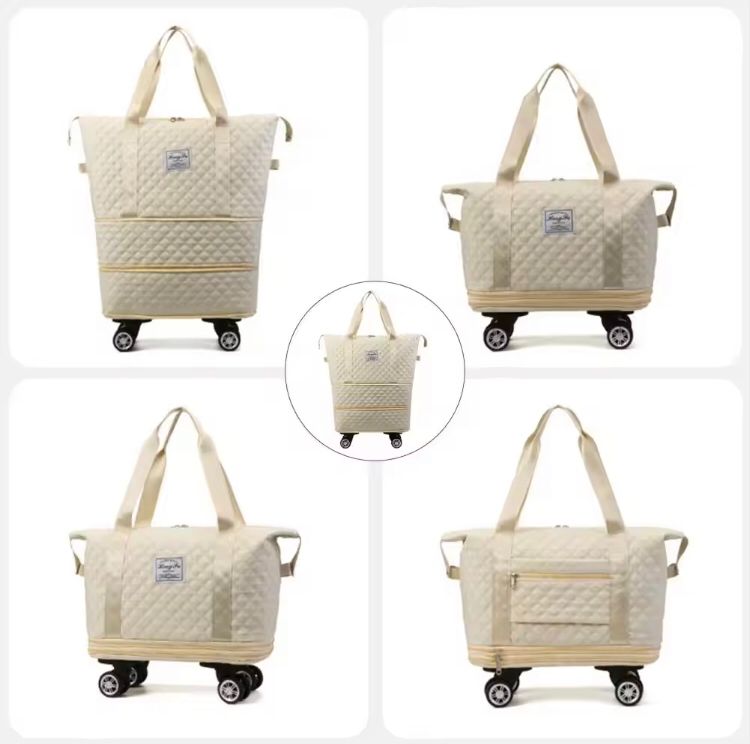 Multi Purpose Bag with wheels | Imported | Premium Quality | Random Color