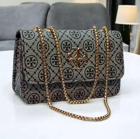 Branded Top Chain Crossbody Bag