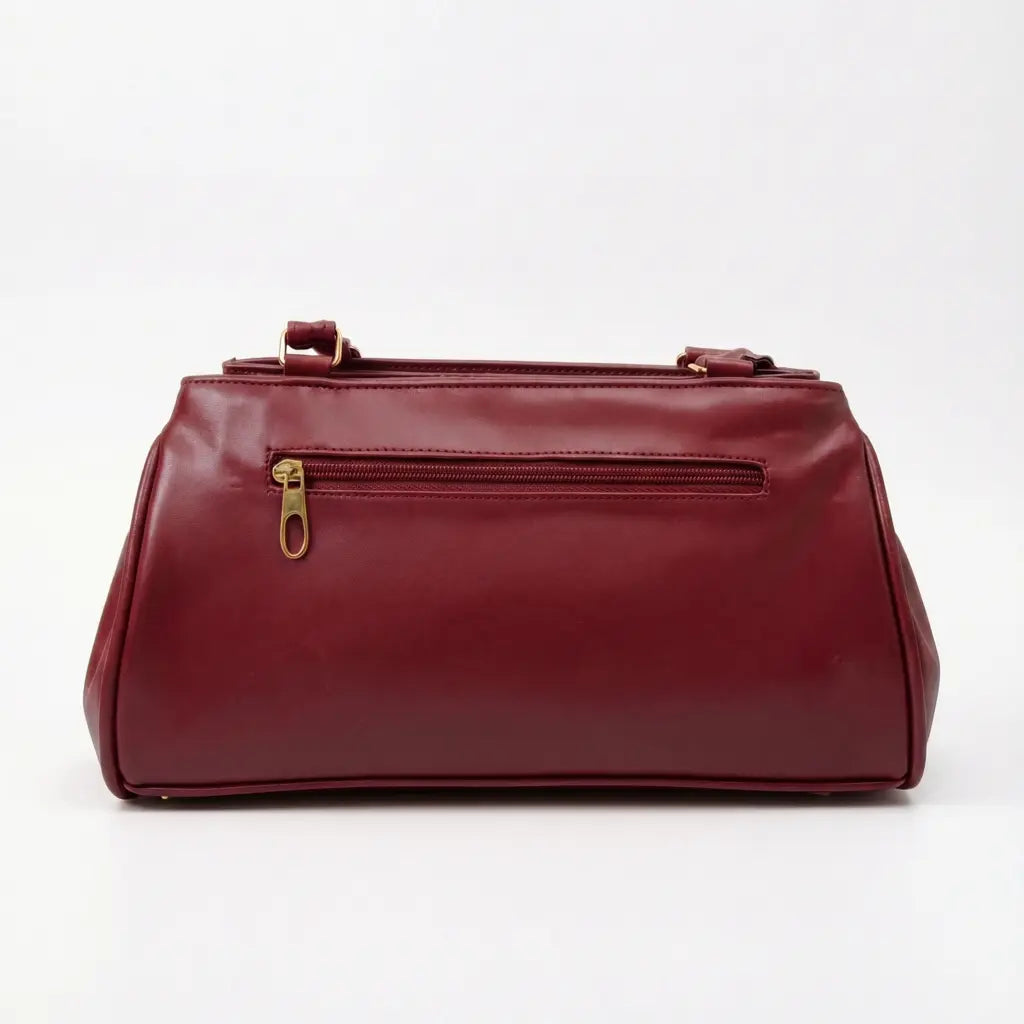 Premium 7 Zipper Hand Bag - Maroon