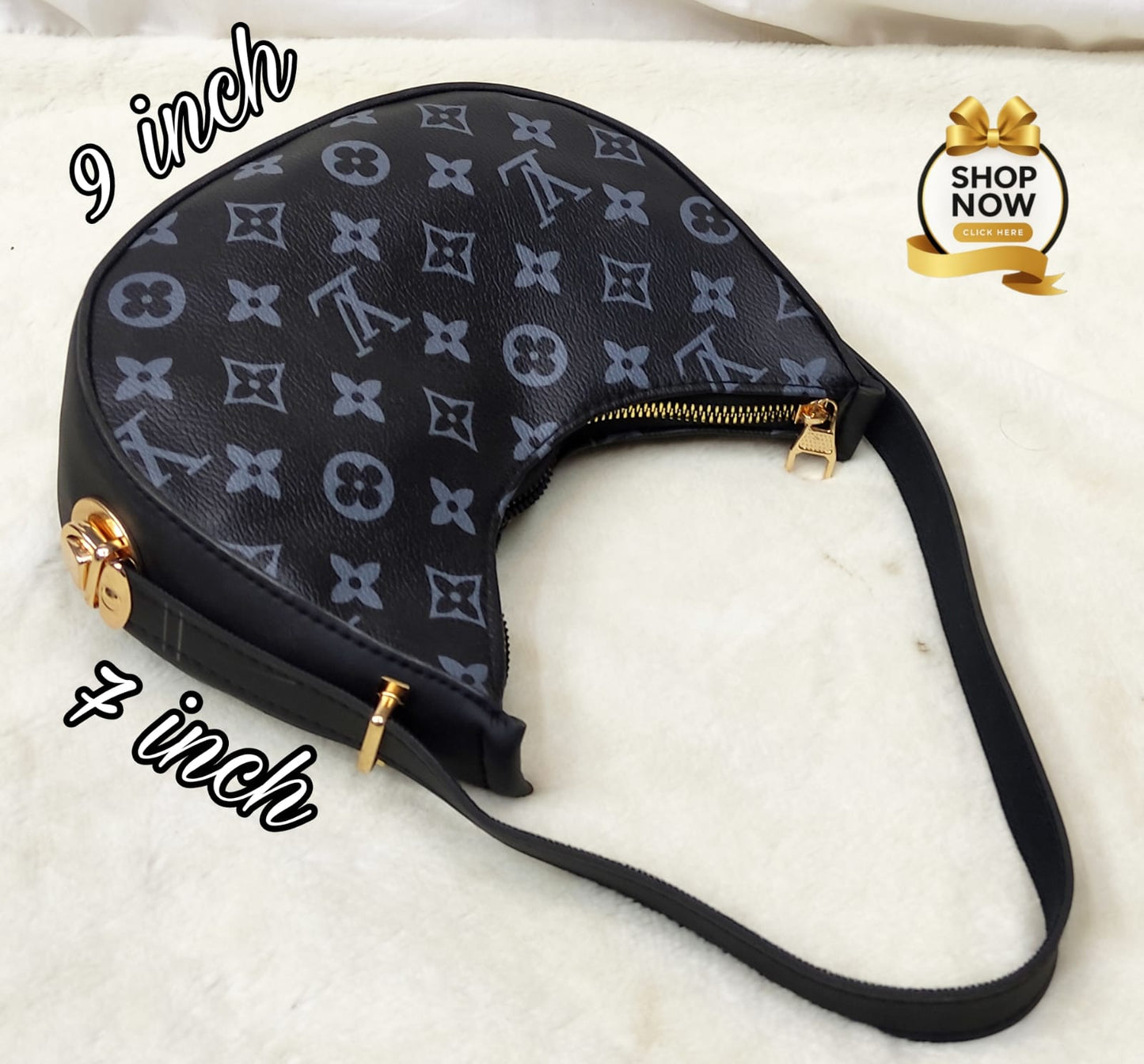 Moon Shape Branded Handbag