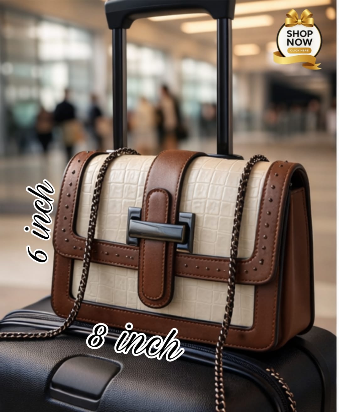 Imported Top Chain Crossbody Bag