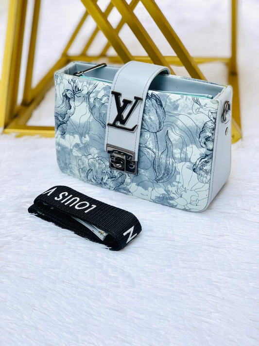Abstract Branded Crossbody bag