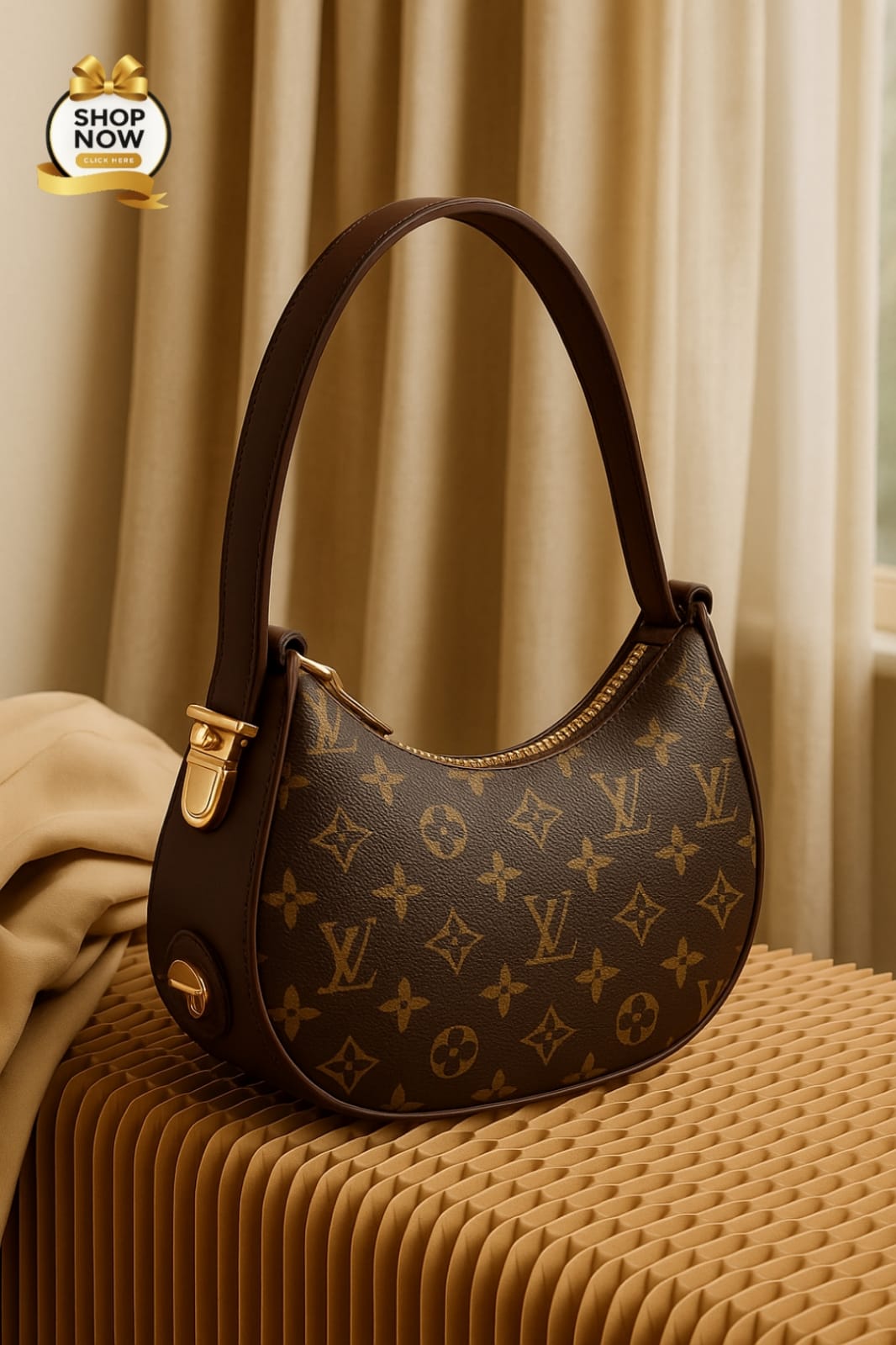 Moon Shape Branded Handbag