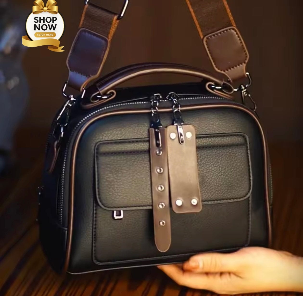 Imported Kangaroo Crossbody Bag