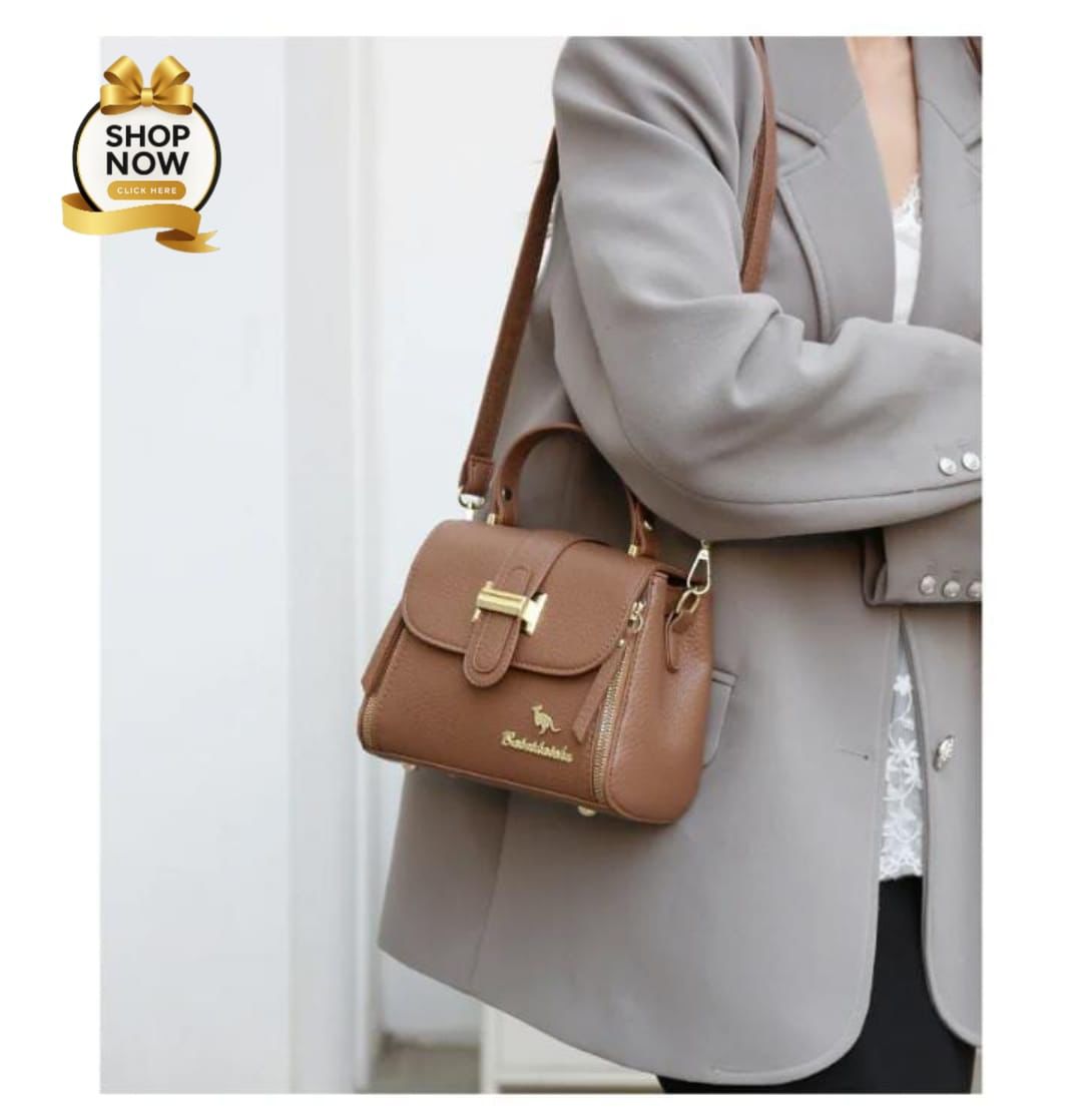 Kangaroo Two Zipper Crossbody bag | Imported