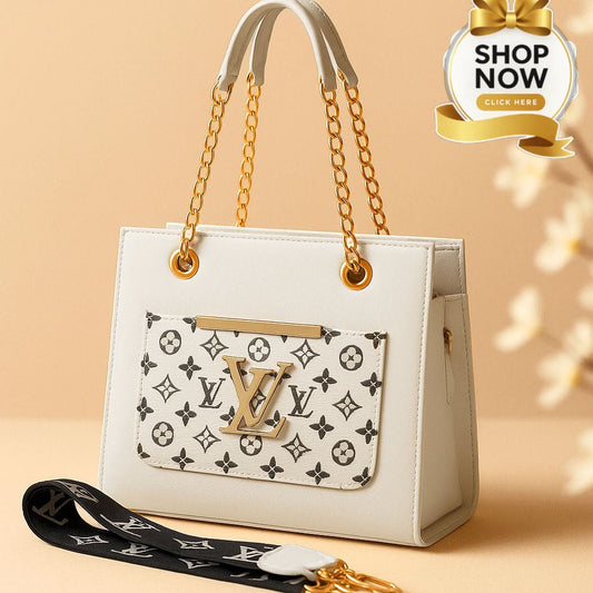 Chain&Strap Branded Handbag