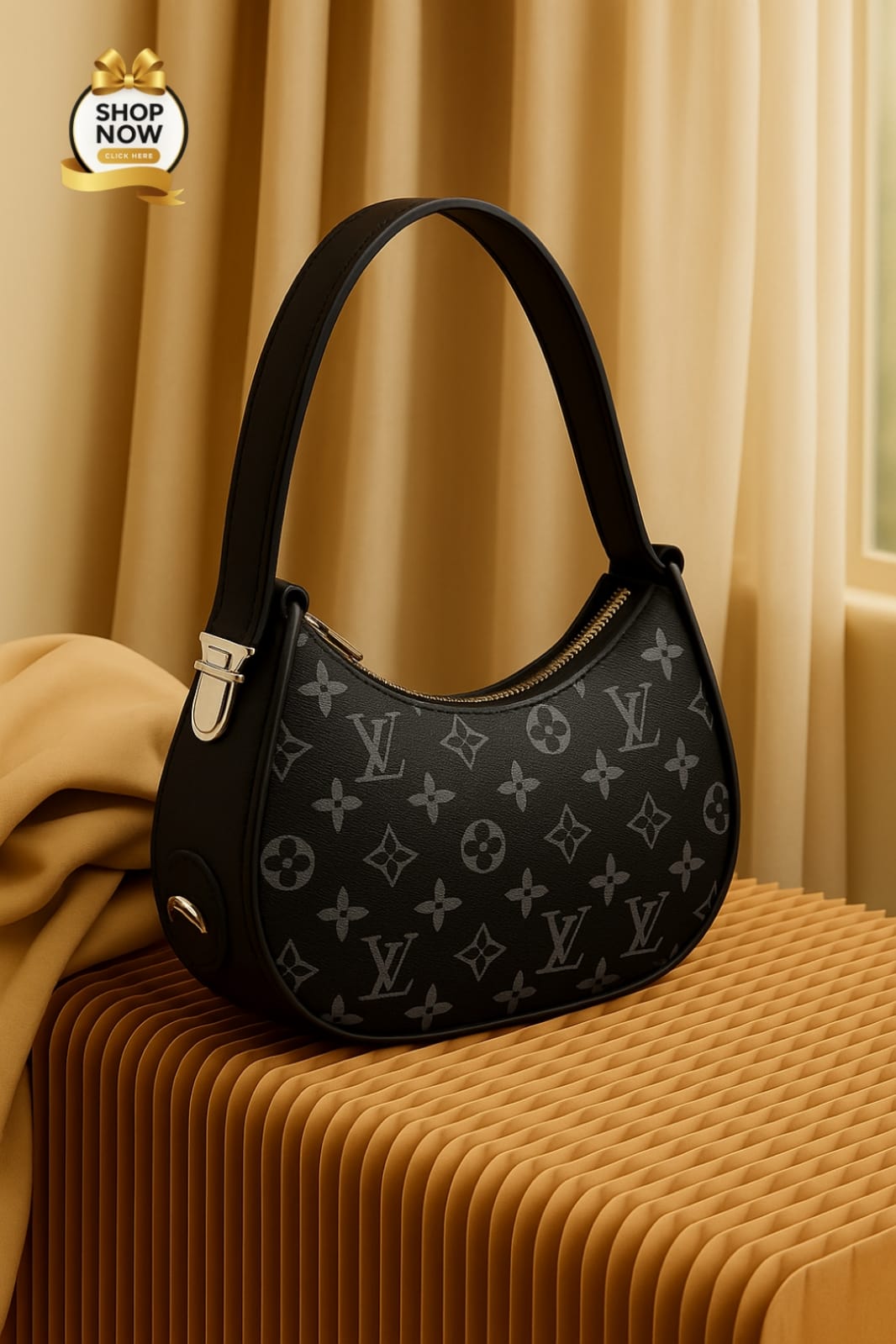 Moon Shape Branded Handbag