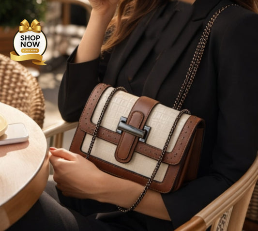 Imported Top Chain Crossbody Bag