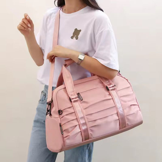 Ladies Travelling Bag with shoe Portion | Random Color