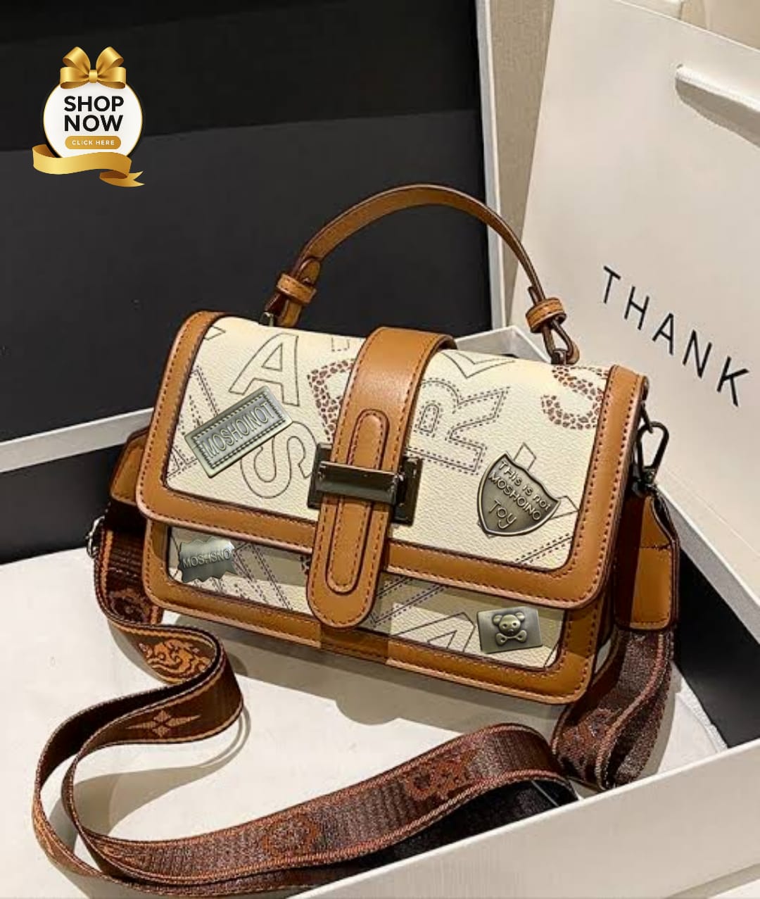 Original Moschino Crossbody Bag | Imported