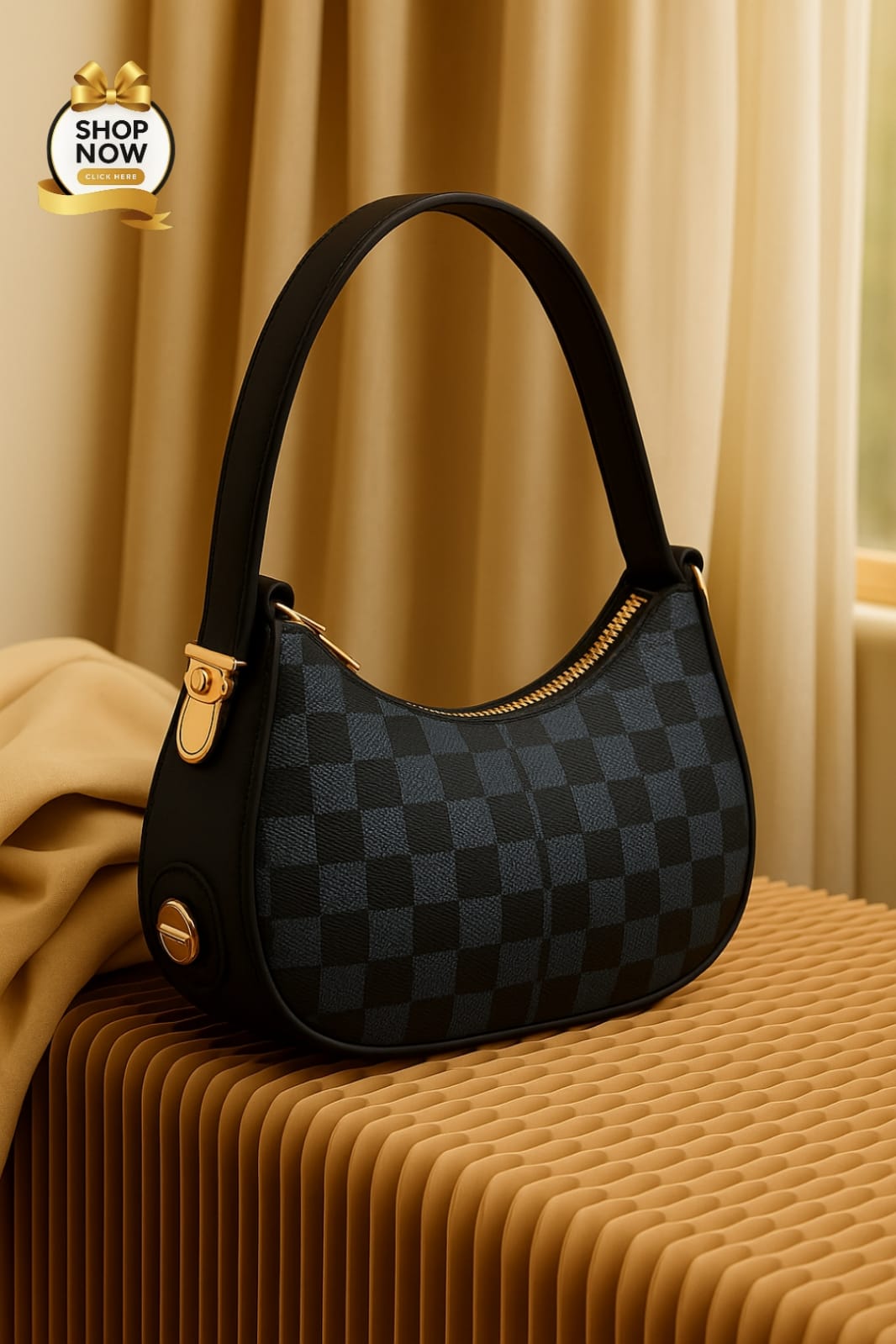 Moon Shape Branded Handbag